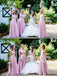 Mismatched Chiffon Lilac Custom Cheap Long Bridesmaid Dresses Online, WG243