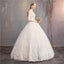 Long Sleeves Lace Ball Gown Cheap Wedding Dresses Online, Cheap Bridal Dresses, WD495