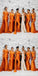 Mismatched Burnt Orange Mermaid Cheap Long Bridesmaid Dresses,WG1626