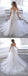 Off White A-line Off Shoulder V-neck Handmade Lace Wedding Dresses,WD788