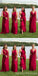 Multiway Red A-line Cheap Long Bridesmaid Dresses Online,WG1221