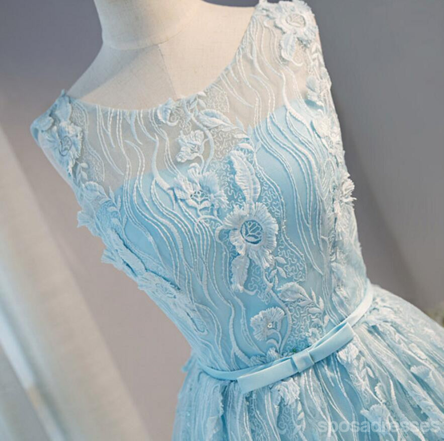 Tiffany Blue Open back Lace Cute Homecoming Prom Dresses, Affordable Short Party Prom Dresses, Perfect Homecoming Dresses, CM313