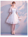 Sweet Off White Lace Cheap Homecoming Dresses Online, Cheap Short Prom Dresses, CM775
