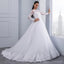 Long Sleeves Detachable Lace Cheap Wedding Dresses Online, Cheap Bridal Dresses, WD498