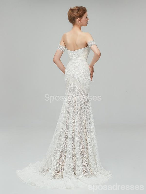 Sweetheart Lace Mermaid Wedding Dresses Online, Cheap Lace Bridal Dresses, WD460