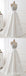Simple White A-line V-neck Long Prom Dresses Online, Evening Party Dresses,12709
