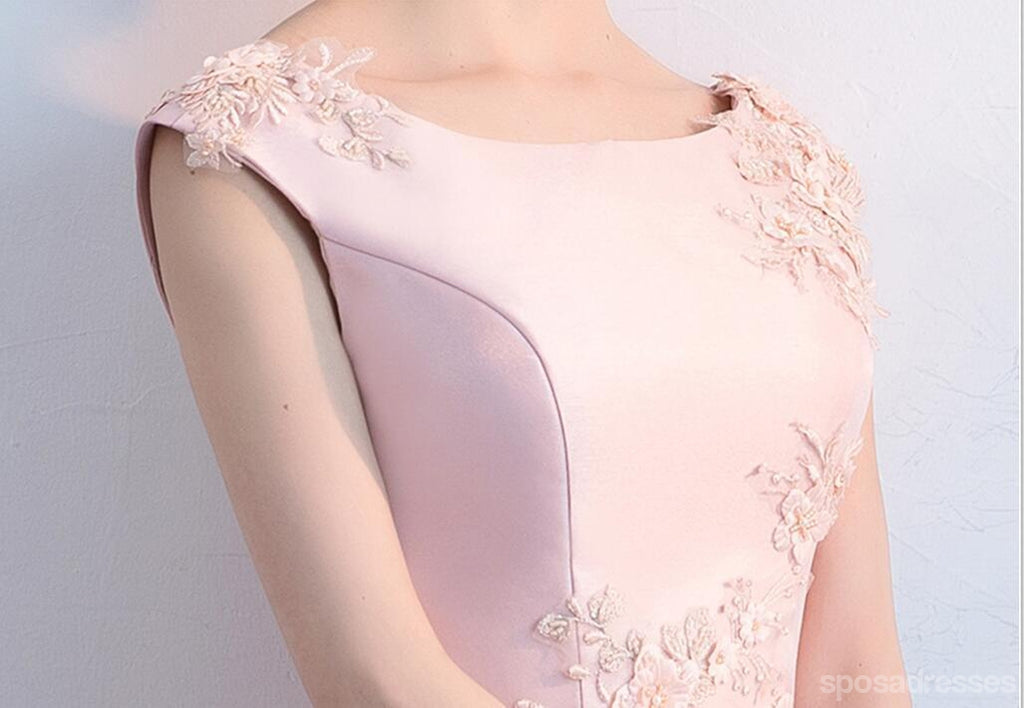 Simple Cap Sleeve Blush Pink Cheap Homecoming Dresses Online, CM698