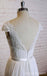 Lace Cap Sleeves V Neck Cheap Beach Wedding Dresses Online, WD375