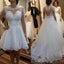 Long Sleeves Detachable Lace Wedding Dresses Online, Cheap Bridal Dresses, WD503