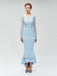 Long Sleeves Lace Mermaid High Low Cheap Bridesmaid Dresses Online, WG580