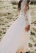 Long Sleeves Lace A-line Wedding Dresses Online, Cheap Unique Bridal Dresses, WD591