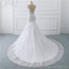 Cap Sleeves White Lace Wedding Dresses Online, Cheap Bridal Dresses, WD511