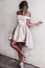 Satin Off Shoulder Short Homecoming Dresses Under 100, CM388
