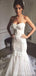 Sweetheart Mermaid Sleeveless Handmade Lace Wedding Dresses,WD768
