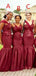 Mermaid Applique Sleeveless Cheap Long Bridesmaid Dresses Online, WG846