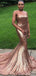 Sexy Mermaid Sleeveless Halter Gold Sequin Long Bridesmaid Dresses Online, WG886