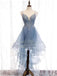 Blue Spaghetti Straps Short Homecoming Dresses Online, Cheap Short Prom Dresses, CM856