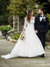 Long Sleeves Organza A-line Wedding Dresses Online, Cheap Simple Bridal Dresses, WD453