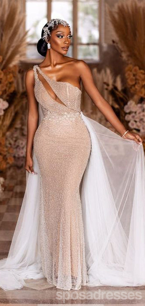 Sexy Mermaid One Shoulder Maxi Long Prom Dresses Online,13266