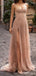 Sparkly A-line High Slit Maxi Long Prom Dresses,Evening Dresses,13193