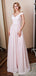 Simple Pink A-line Off Shoulder Spaghetti Straps Long Prom Dresses Online, Dance Dresses,12570