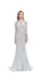 Silver Mermaid 3/4 Sleeves Cheap Prom Dresses Online,Evening Party Dresses,12769