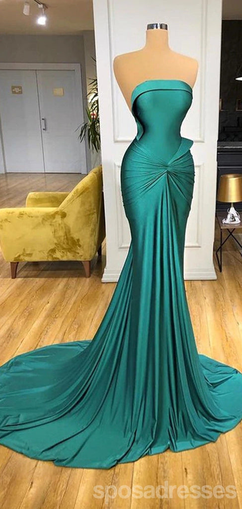 Green Mermaid Sweetheart Cheap Long Prom Dresses,Evening Party Dresses,12901