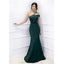 Green Mermaid One Shoulder Cheap Long Bridesmaid Dresses Online,WG1230