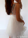 Lace Illusion Cheap White Short Homecoming Dresses Online, CM684