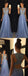 Blue A-line Jewel Sleeveless Long Prom Dresses Online,Dance Dresses,12600