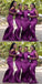 Purple Mermaid One Shoulder Cheap Long Bridesmaid Dresses Online,WG1211