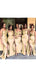 Mermaid Gold High Slit Long Bridesmaid Dresses Gown Online, WG1029