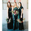 Mismatched Mermaid Green Sleeveless Cheap Long Bridesmaid Dresses Online, WG1151