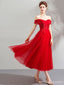 Red Off Shoulder Short Homecoming Dresses,Cheap Short Prom Dresses,CM910
