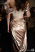 Sexy Off Shoulder Side Slit Mermaid Long Evening Prom Dresses, 17697
