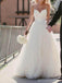 Simple Sweetheart Spaghetti Straps Cheap Custom Long Wedding Bridal Dresses, WD288