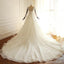 Long Sleeve Lace Long Custom Cheap Custom Wedding Dresses, WD305