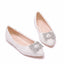 Women's Wedding Shoes Decorative Lace Pearl Wedding Flat Heels Bridal Shoes, H91