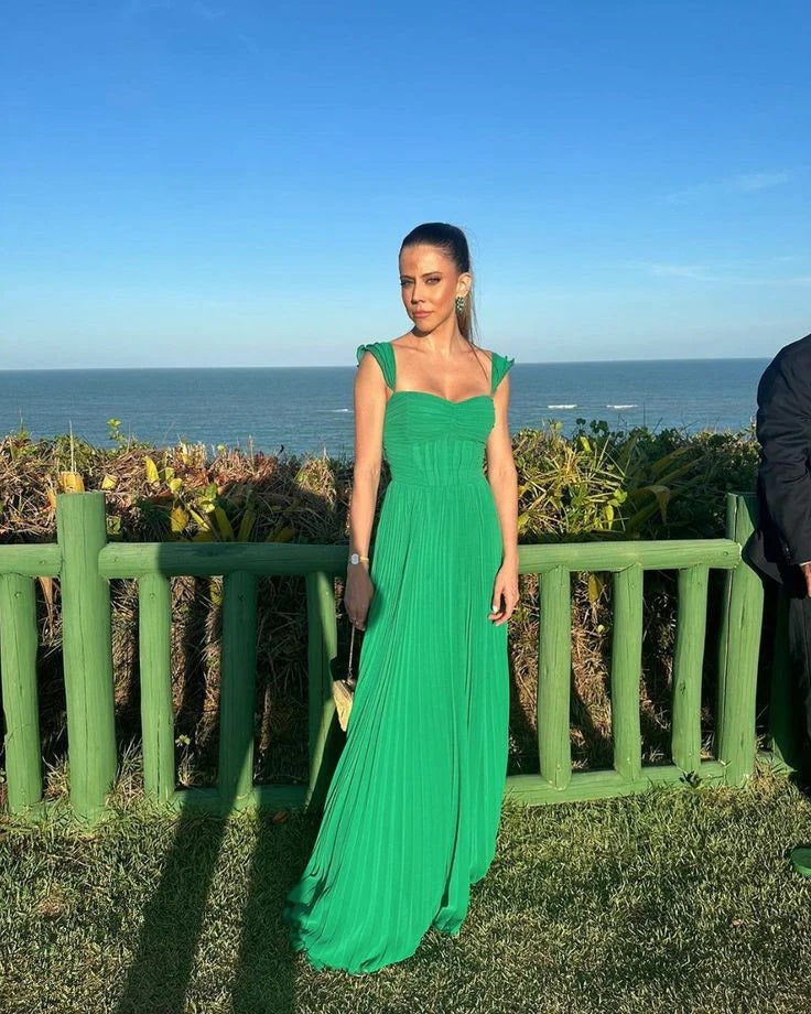 Elegant Green A-line Maxi Long Party Prom Dresses Ideas,Evening Gowns,13694