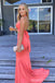 Sexy Mermaid Halter Two Pieces Maxi Long Party Prom Dresses,Evening Dress,13376