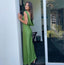 Sexy Green Mermaid V-neck Long Party Prom Dresses Ideas,Evening Gowns,13723