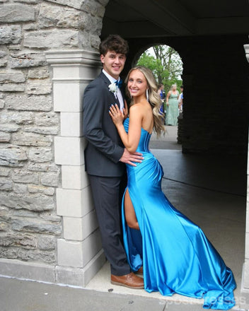 Sexy Blue Mermaid Sweetheart Long Party Prom Dresses Ideas,Evening Gowns,13644