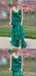 Sexy Green Mermaid V-neck Maxi Long Party Prom Dresses Ideas,Evening Gowns,13610