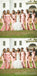 Popular Pink Mermaid Off Shoulder Side Slit Maxi Long Bridesmaid Dresses For Weddin,WG1802