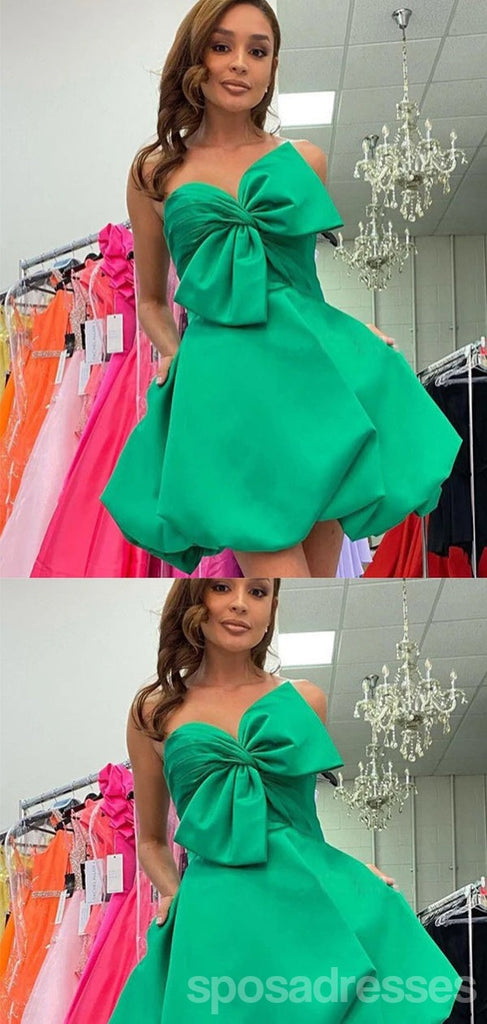 Cute A-line Green Mini Short Prom Homecoming Dresses,Party Dress,CM998