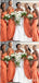 Sexy Mermaid Spaghetti Straps Maxi Long Bridesmaid Dresses For Wedding Party,WG1812