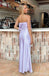 Light Purple Sheath Strapless Maxi Long Party Prom Dresses,Evening Dress,13505