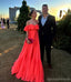 Pretty Hot Pink A-line Off Shoulder Maxi Long Party Prom Dresses,Evening Gowns,13593