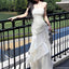 Gorgeous Ivory Spaghetti Straps Maxi Long Party Prom Dresses Ideas,Evening Gowns,13915
