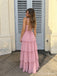 Tiered Ruffle Lace-Up Back Long Prom Dress PD26047